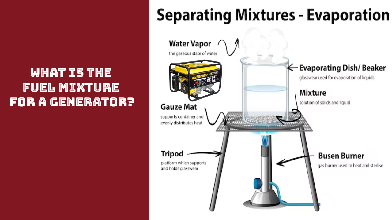 What is the fuel mixture for a generator?